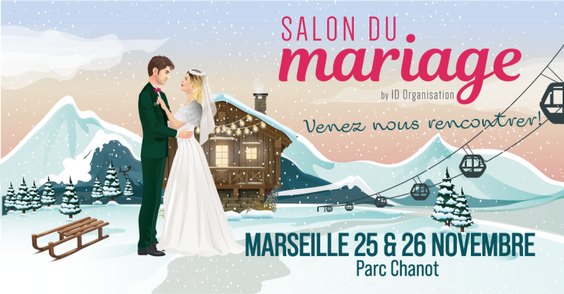 Invitation aux Salons du Mariage d'Aubagne, d'Avignon et de Marseille pour des conseils Voyages de Noces