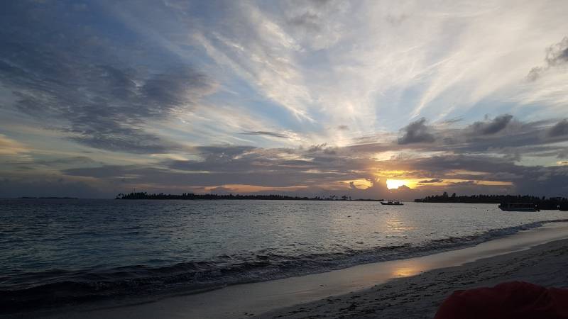 Coucher de soleil Maldives