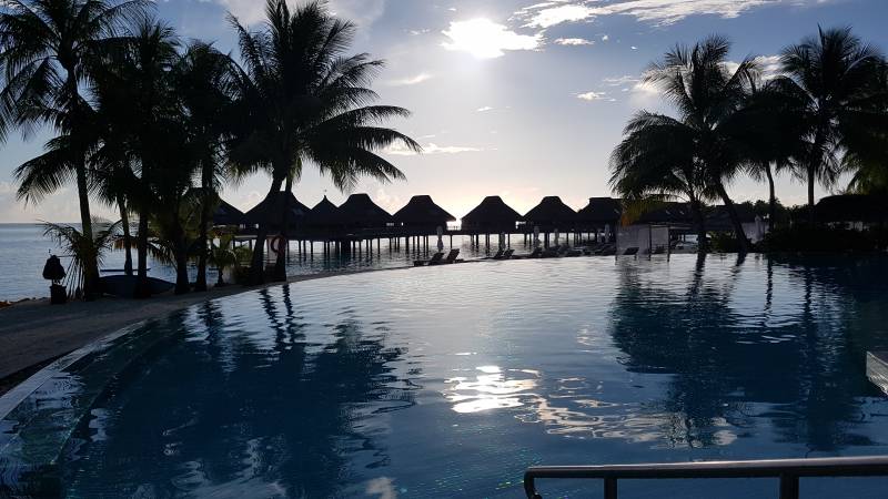 Polynésie Bora Bora Conrad Pilotis Coucher de soleil