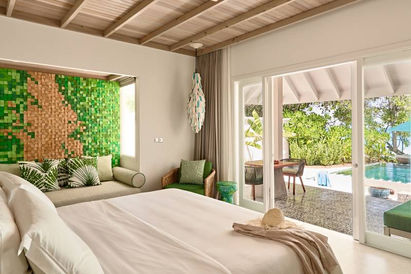 Maldives Hôtel Finolhu 5* Atoll de Baa Villa plage avec piscine privée