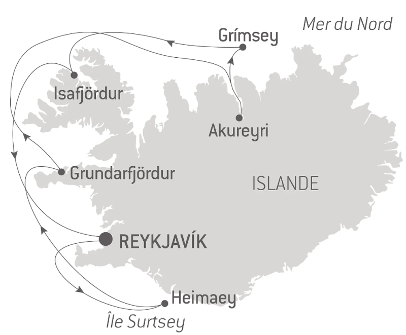 Mosaïque islandaise : une croisière d'exception entre nature sauvage et gastronomie nordique