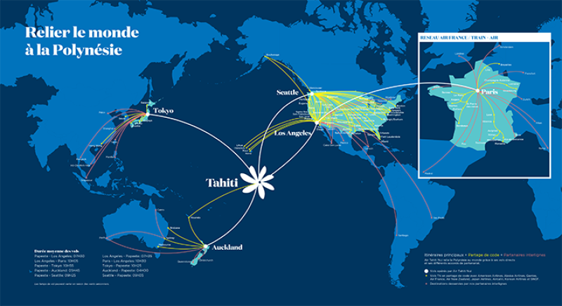 Air Tahiti Nui - Carte