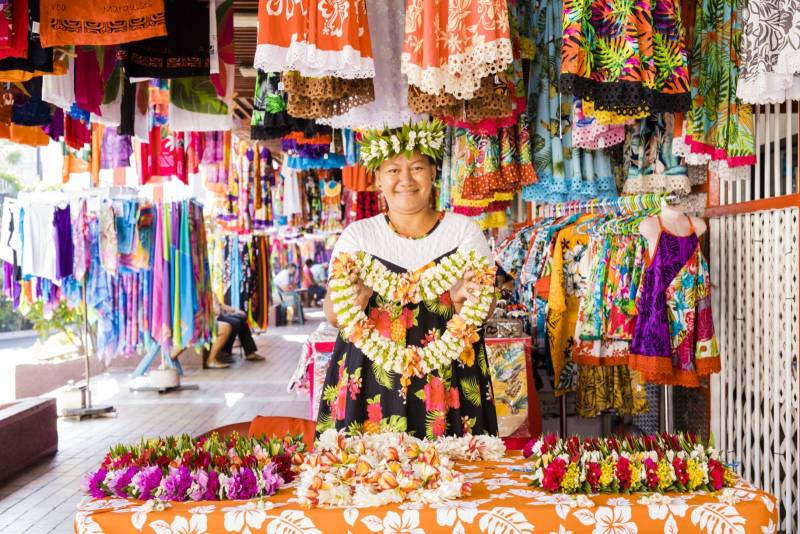 Marche de Papeete Tahiti Polynesie