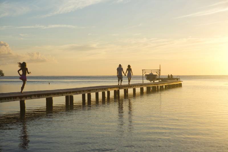 Polynésie en famille ponton