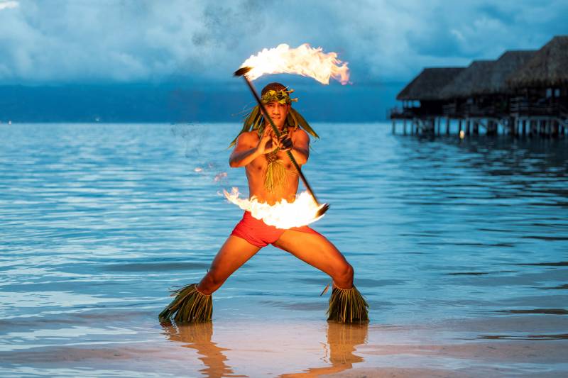 Polynésie Danse du feu