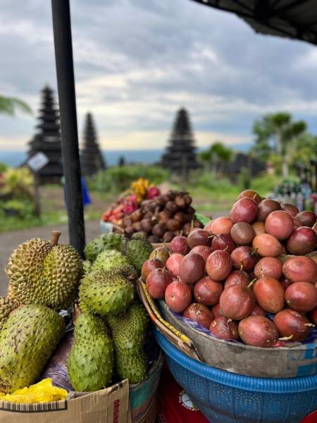 Fruits exotiques au temple Besakih