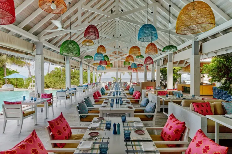 Maldives Hôtel Finolhu 5* Atoll de Baa Restaurant Beach Kitchen